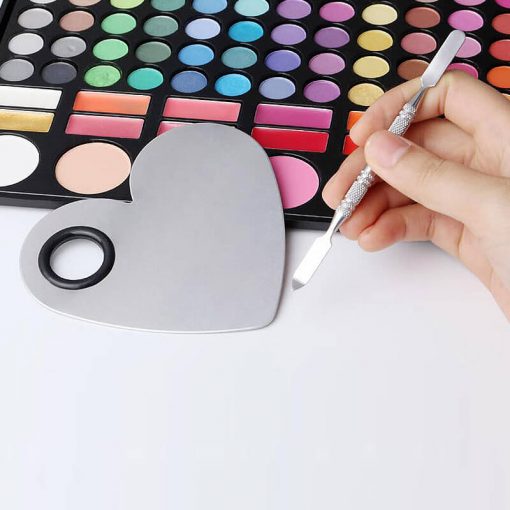 Cosmetic Mixing Makeup Palette and Spatula Heart Shaped BCP002