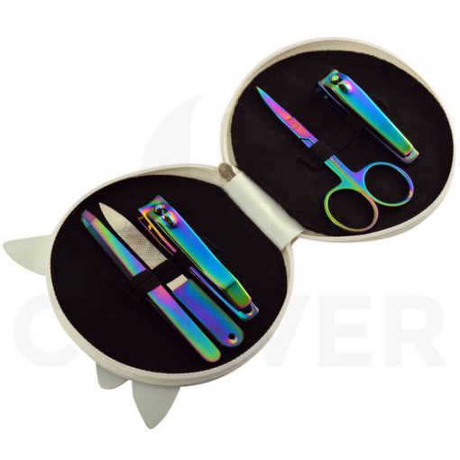 Manicure Set Grooming Kits Rainbow Unicorn Nail Care Tools BMS021