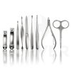 Pedicure Manicure Set 11 In 1 Real Leather BMS002