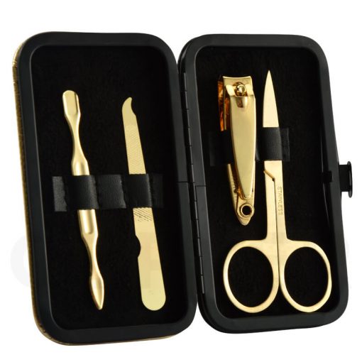 Professional 4PCS Manicure Set Gold finish BMS012