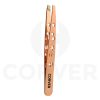 Slant Tweezer & PU Case with Rose Gold Stars BBT007