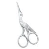 Small Crane Embroidery Scissors with Silver AEB011