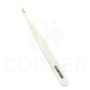 Stainless Steel Pointed Eyebrow Tweezers White Painting BBT004
